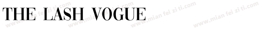THE LASH VOGUE字体转换